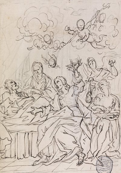 Death of St. Joseph by Francesco Coghetti